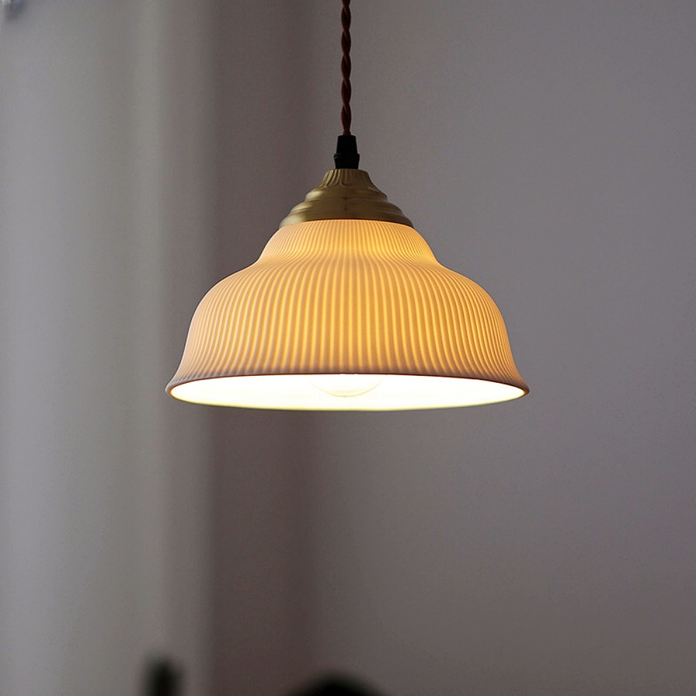 Modern bedroom bedside lamp minimalist and creative circular glass chandelier