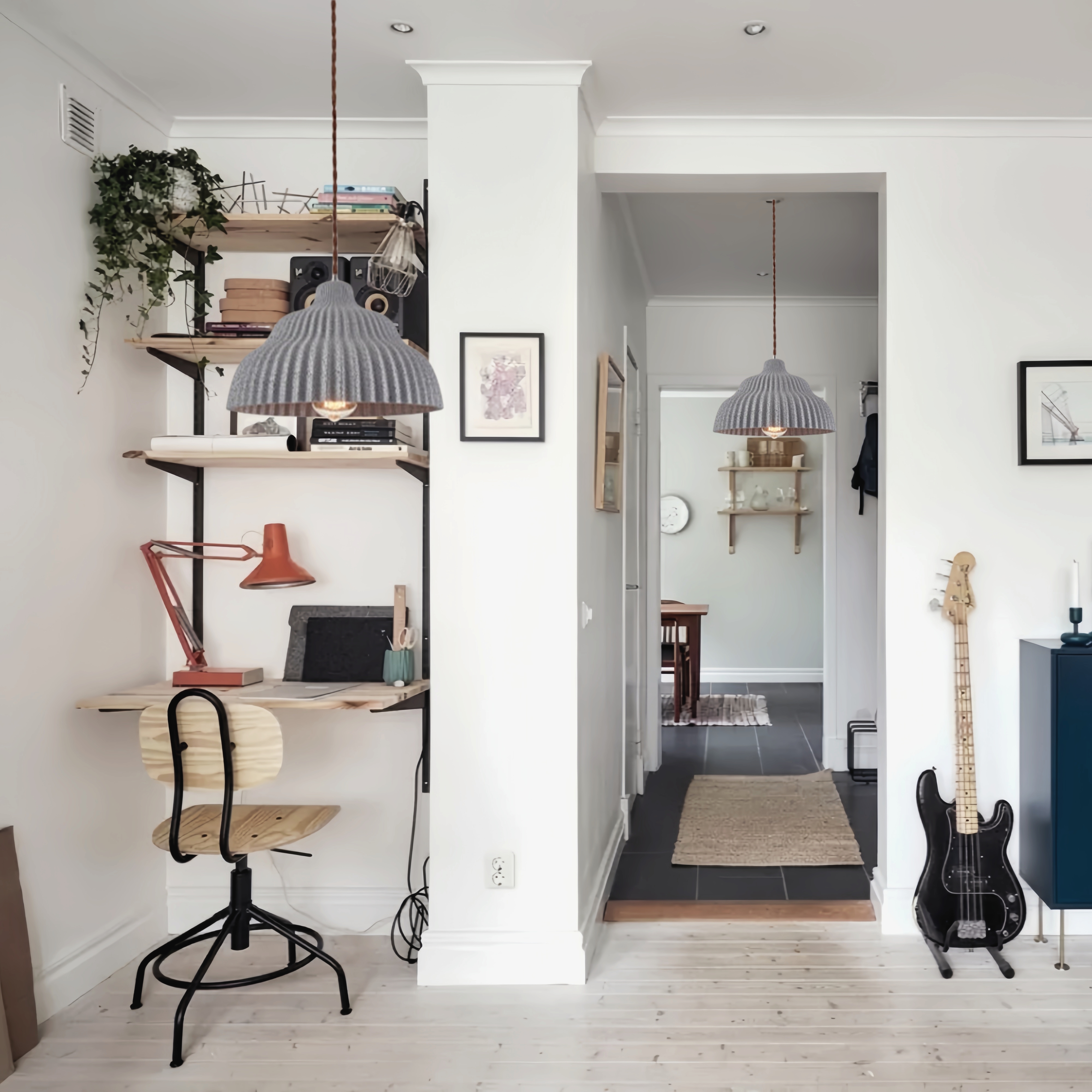 Retro Creative Imitation Cement Texture Resin Pendant Light