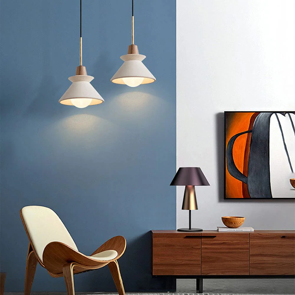 Modern creative cement single head chandelier for bedrooms kitchen areas or various leisure occasions