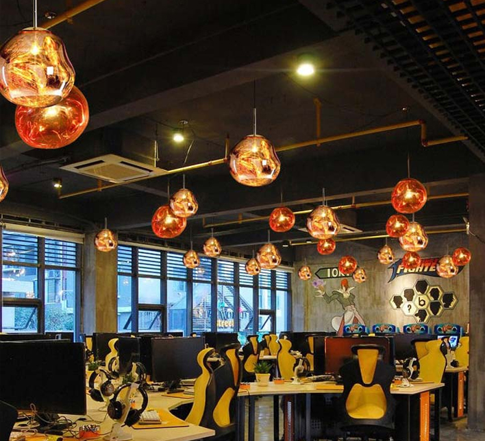 Designer Lava Chandelier Villa Loft Duplex Stairwell Pendant Light Apartment Living Room Empty Luxury Restaurant Lamp