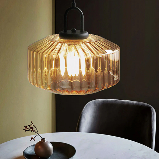 Modern Stained Glass Pendant Light Farmhouse Living Room Chandeliers