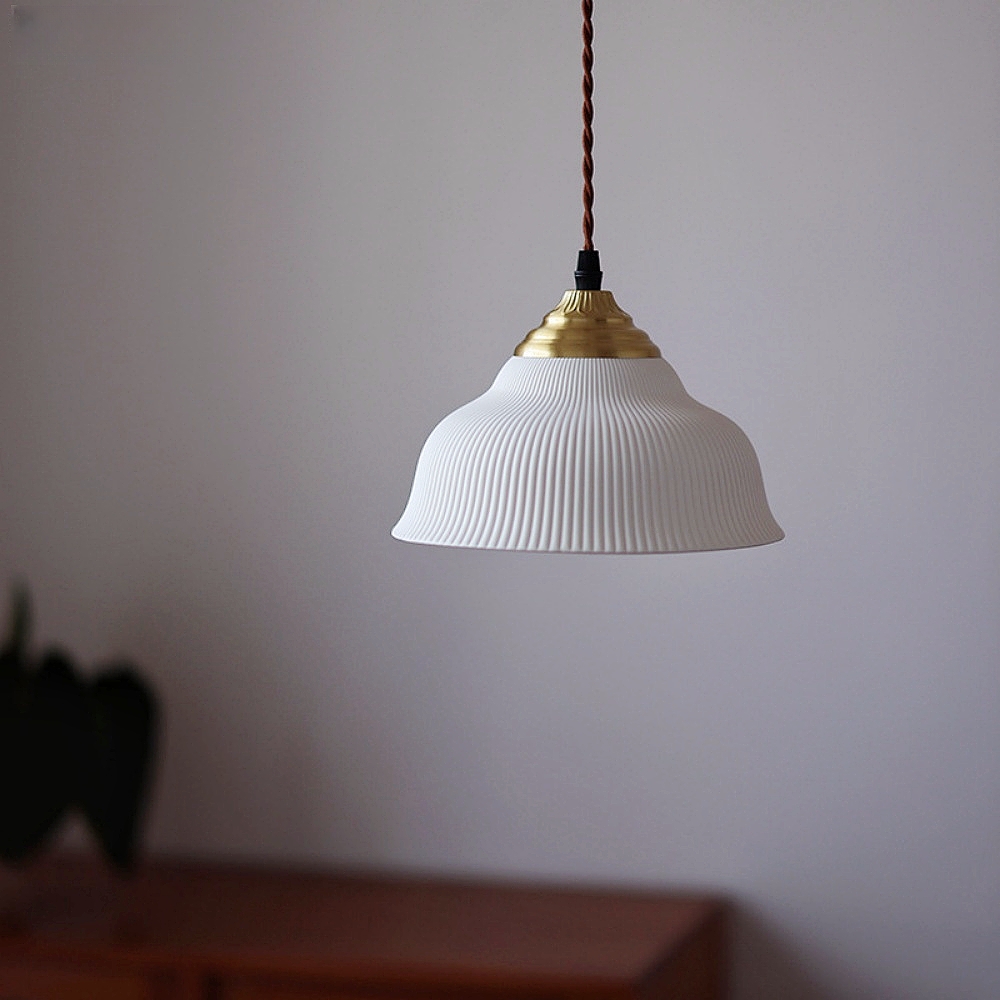 Modern bedroom bedside lamp minimalist and creative circular glass chandelier