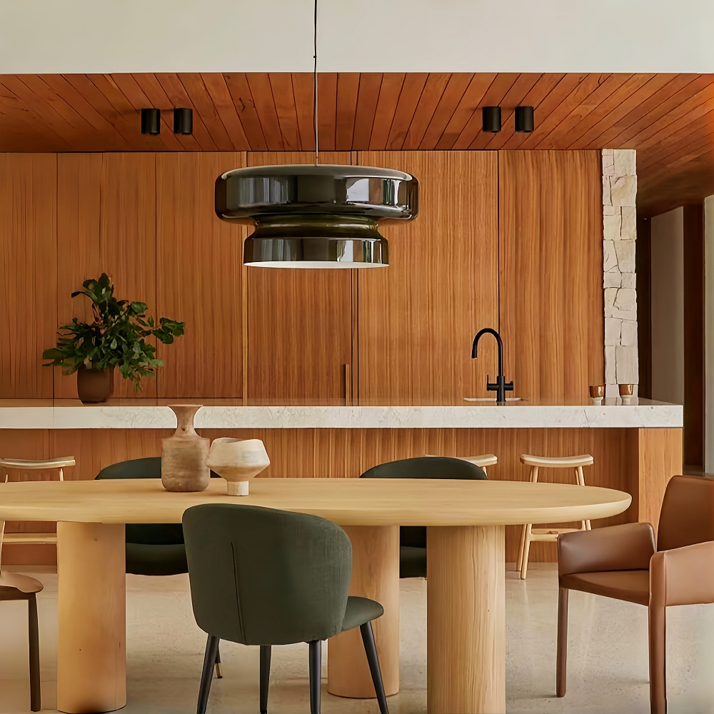 Spanish Style Colorful Creative Glass Double Layered Pendant Light