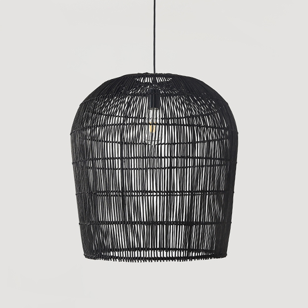 Coastal Chic Rattan Lighting Natural Handwoven Pendant Lamp Shade