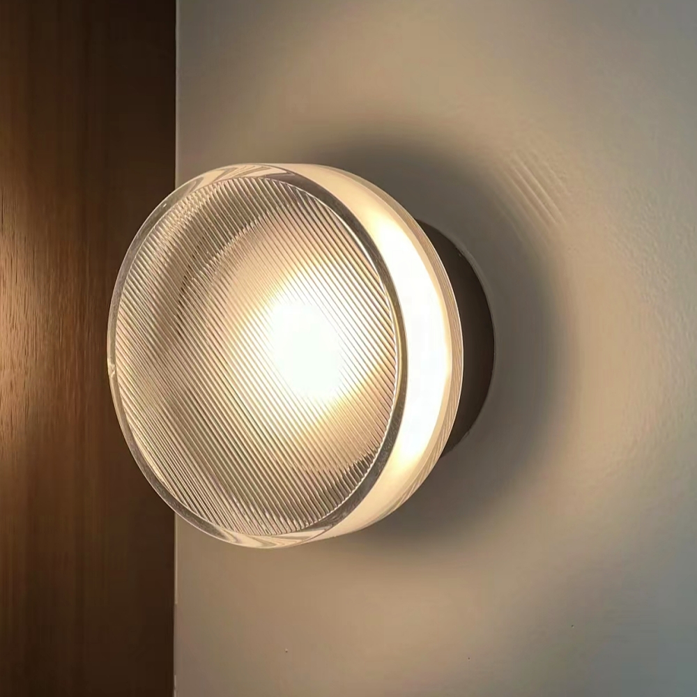 Nordic Minimalist Modern Aluminum Glass Wall Lamp