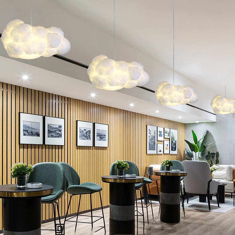 Nursery Creative Cloud Pendant Light Restaurant Dream Cloud Lamp Children's Room Hanging Lighting Fixture