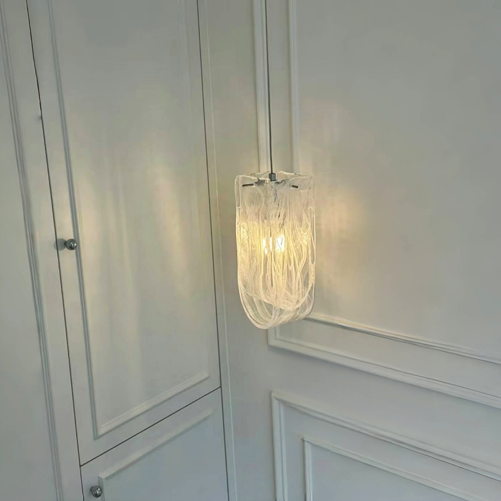 French Mist Glass Chandelier For Living Room And Bedroom