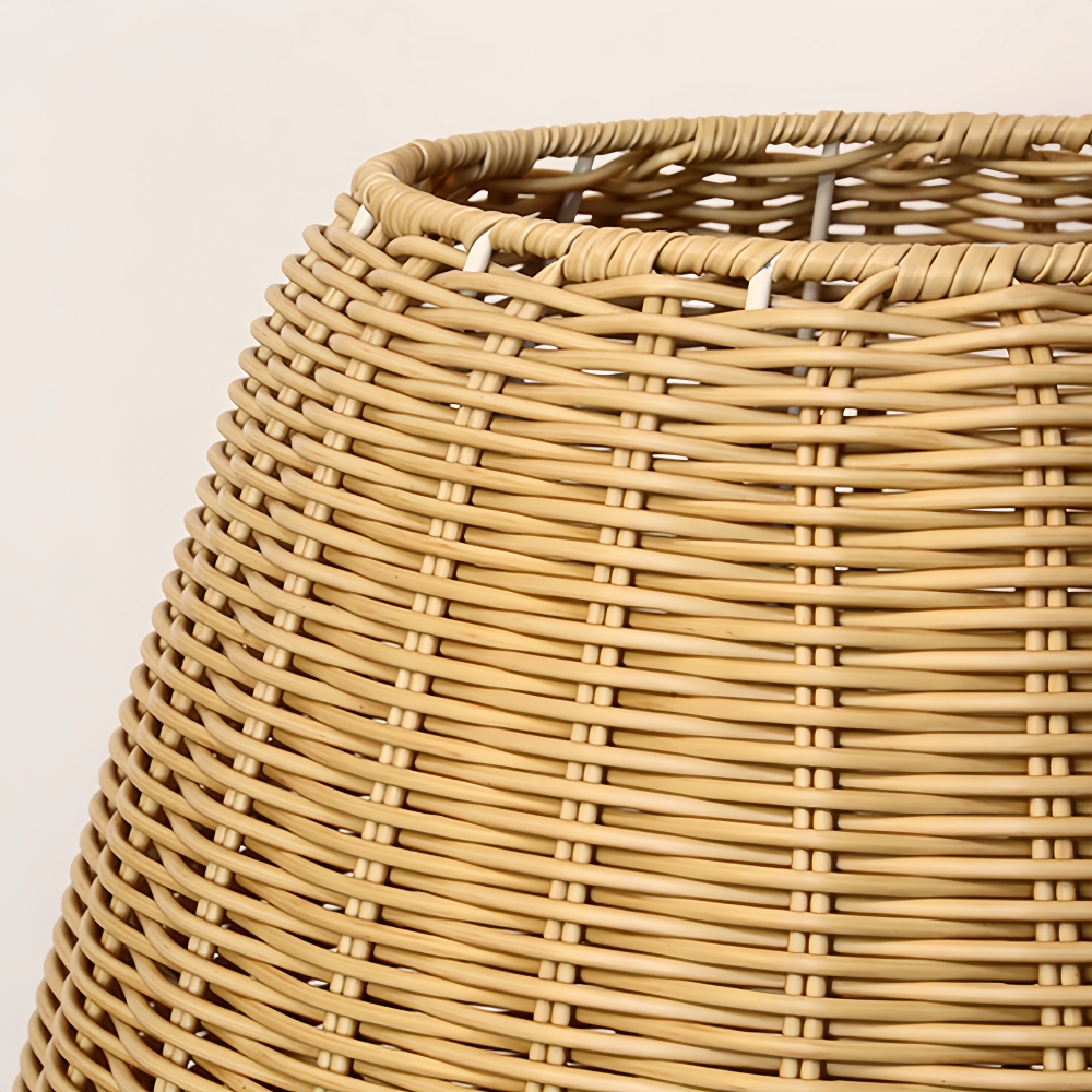 Outdoor Waterproof Rattan Floor Lamp Courtyard Lawn Lamp