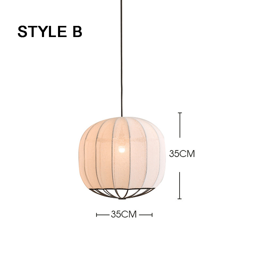 3 Lights Art Pendant Lamp Modern Minimalist Fabric Chandelier Creative Corridor Decoration