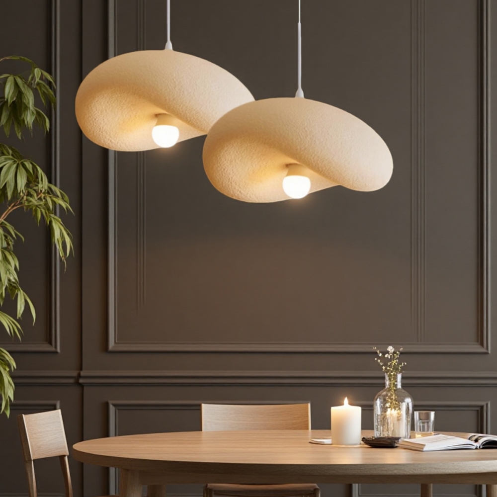 French Minimalist Resin Pendant Light Personalized Creative Design for Living/Dining Room