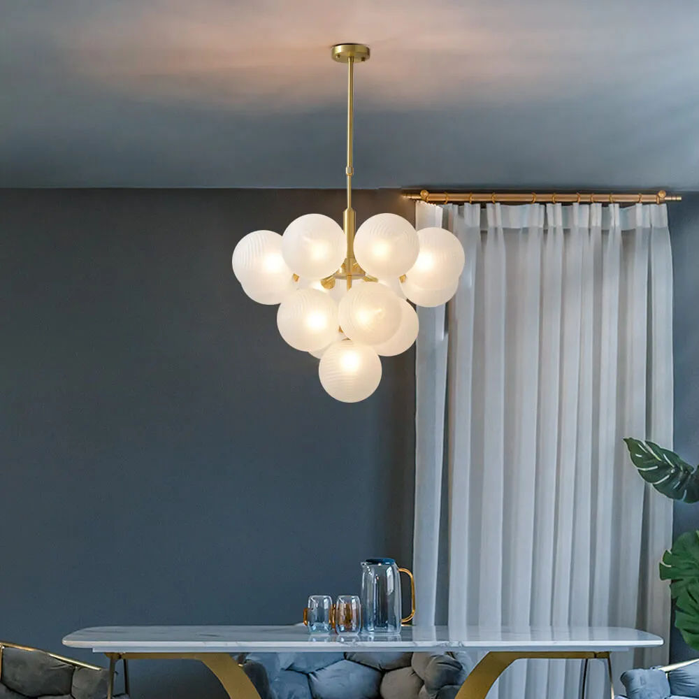 Simple Nordic Glass Bubble Chandelier
