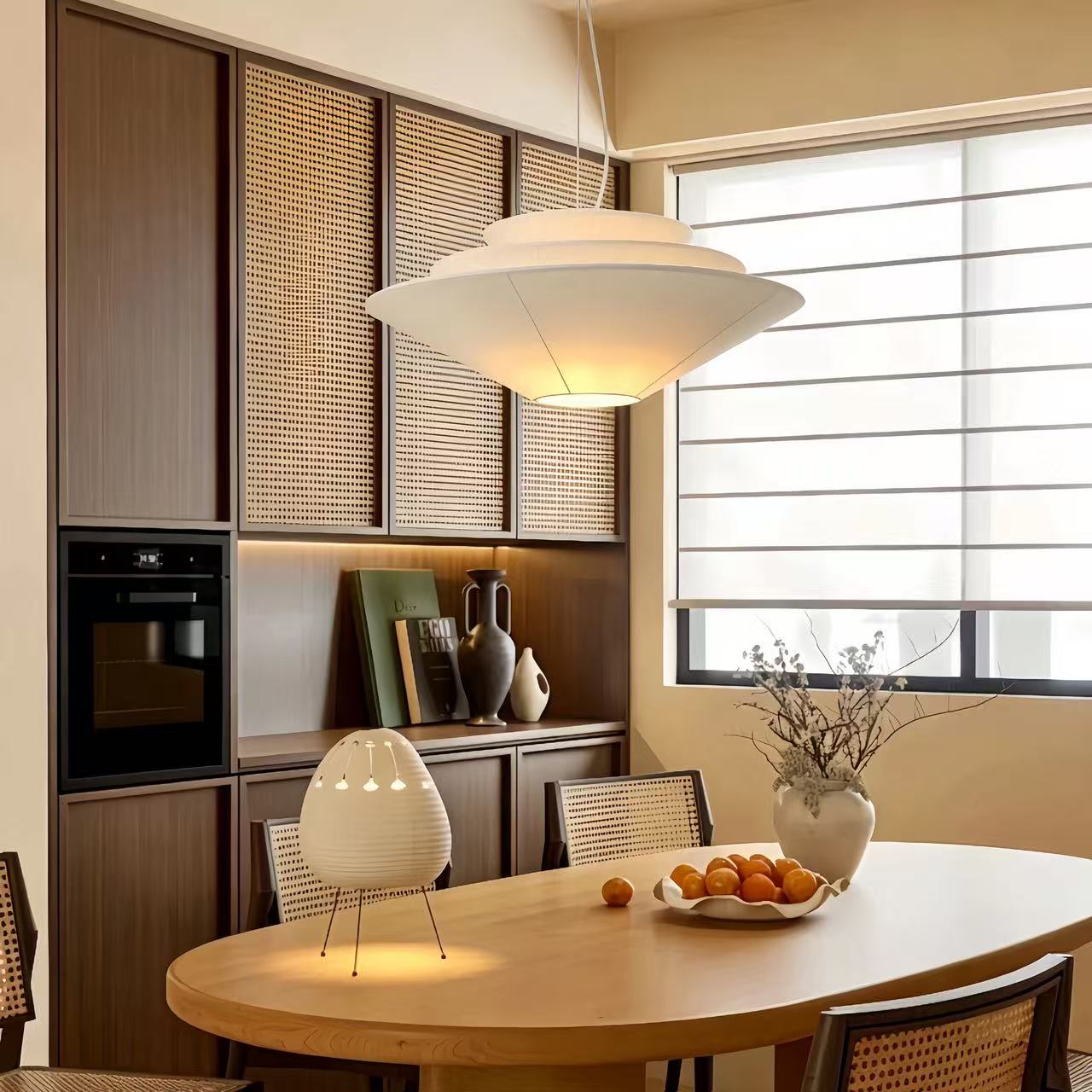 Gull Pendant Light Umbrella Fabric Lamp Creative Dining Room Light