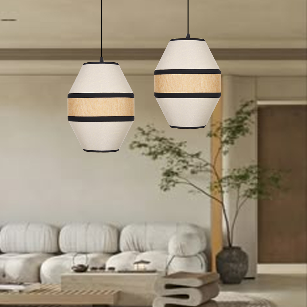 Japanese Restaurant Graffiti Fabric Pendant Light Chandelier Exhibition Hall Design