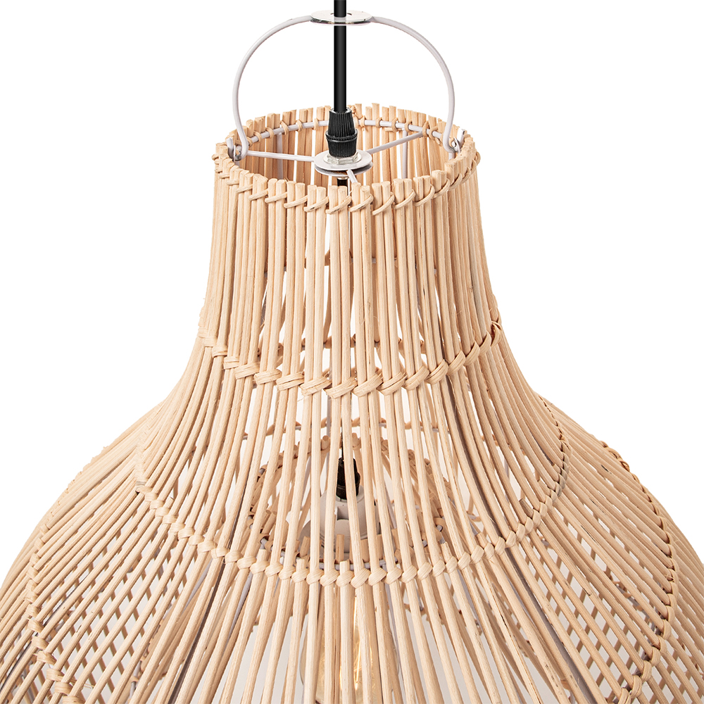 Boho Large Handmade Rattan Pendant Light