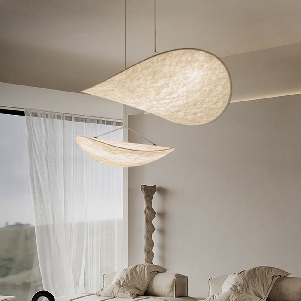 Designer Chandelier Modern Minimalist Silk Pendant Lamp Fixtures