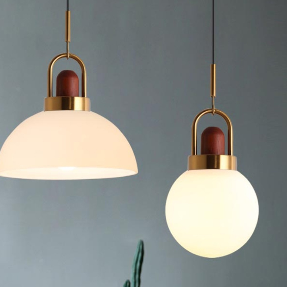 Milk White Glass Pendant Light Nordic Single Head Simple Creative Kitchen Bar Small Chandelier