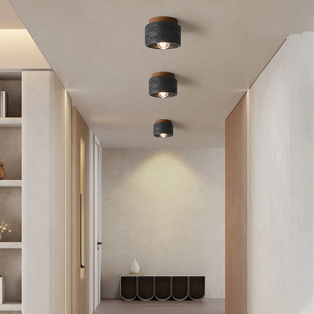 Wabi-sabi  Aisle Spot Light Living Room Wood Ceiling Lamp Designer Downlight