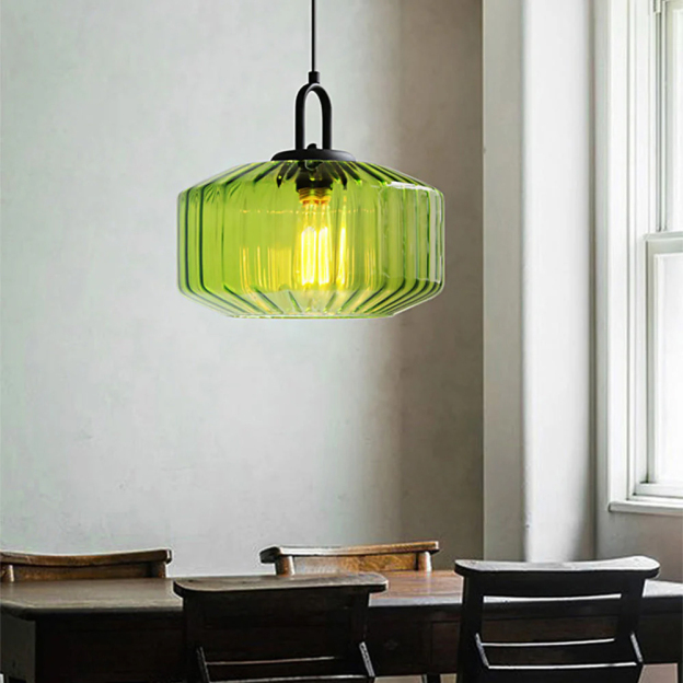 Modern Stained Glass Pendant Light Farmhouse Living Room Chandeliers