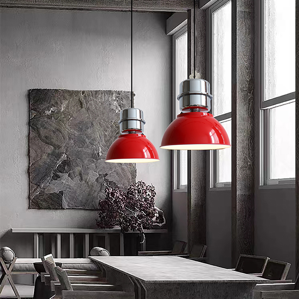 Industrial Vintage Iron Pendant Lights Flashlight Design Metal Chandelier