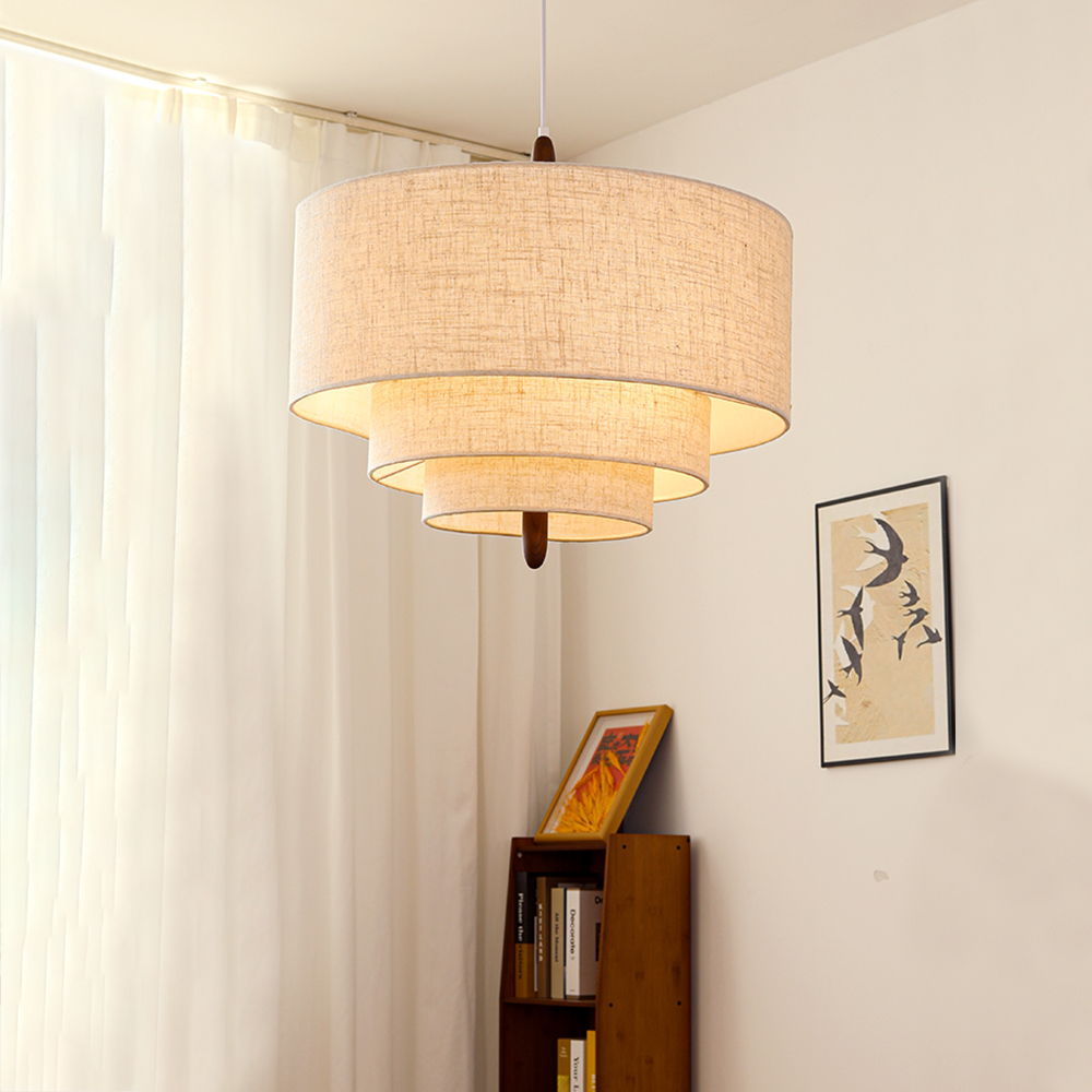 Restaurant B&B Creative Fabric Chandelier Farmhouse Retro Living Room Lighting