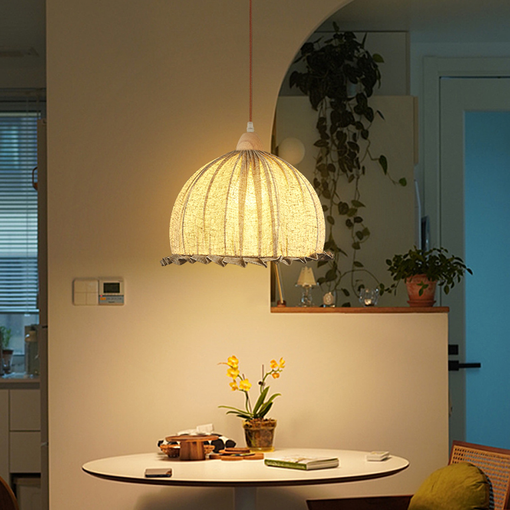 Medieval Fabric Bud Chandelier For Dining Room