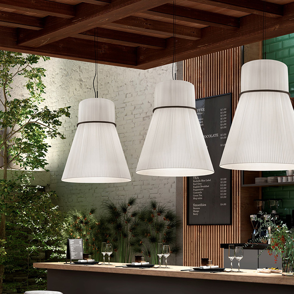 Designer Commercial Decorative Fabric Chandelier Modern Japanese-style Restaurant Hanging Lamp