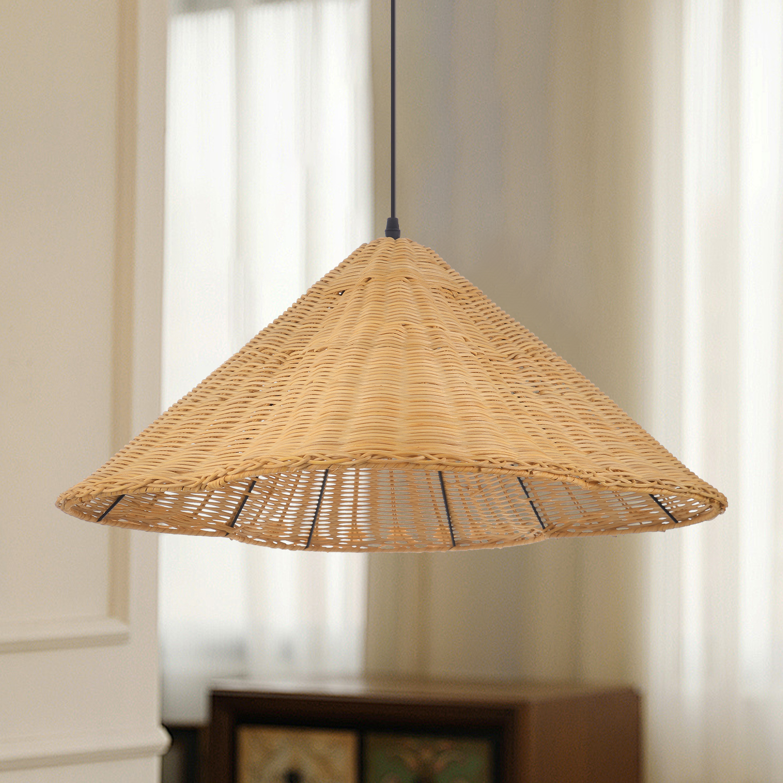 Simple Italian Silk Chandelier Nordic Living Room Bedroom Fabric Pendant Lights