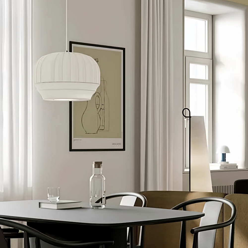 Japanese Style Fabric Pendant Light Creative Wabi-sabi Restaurant Handmade Chandelier