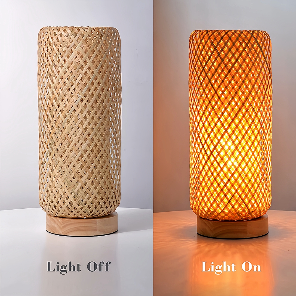 Study Atmosphere Decoration Night lights Bamboo Woven Lamps Floor Lamps
