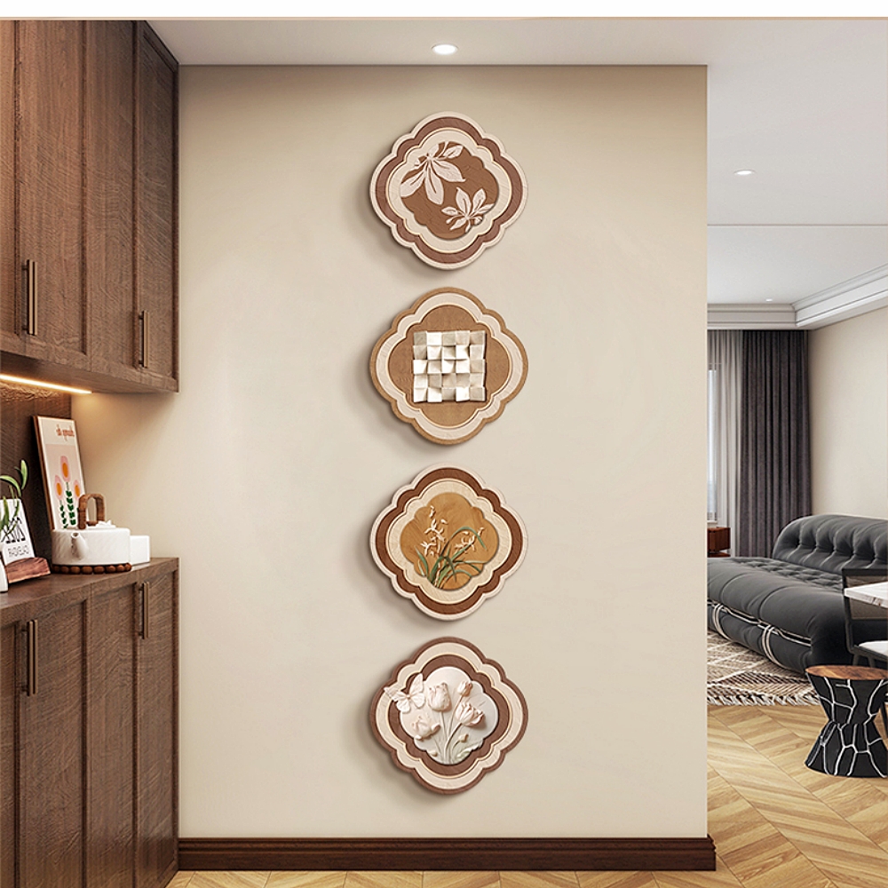 Medieval Style Entrance Hall Decorative Painting Wall Lamp