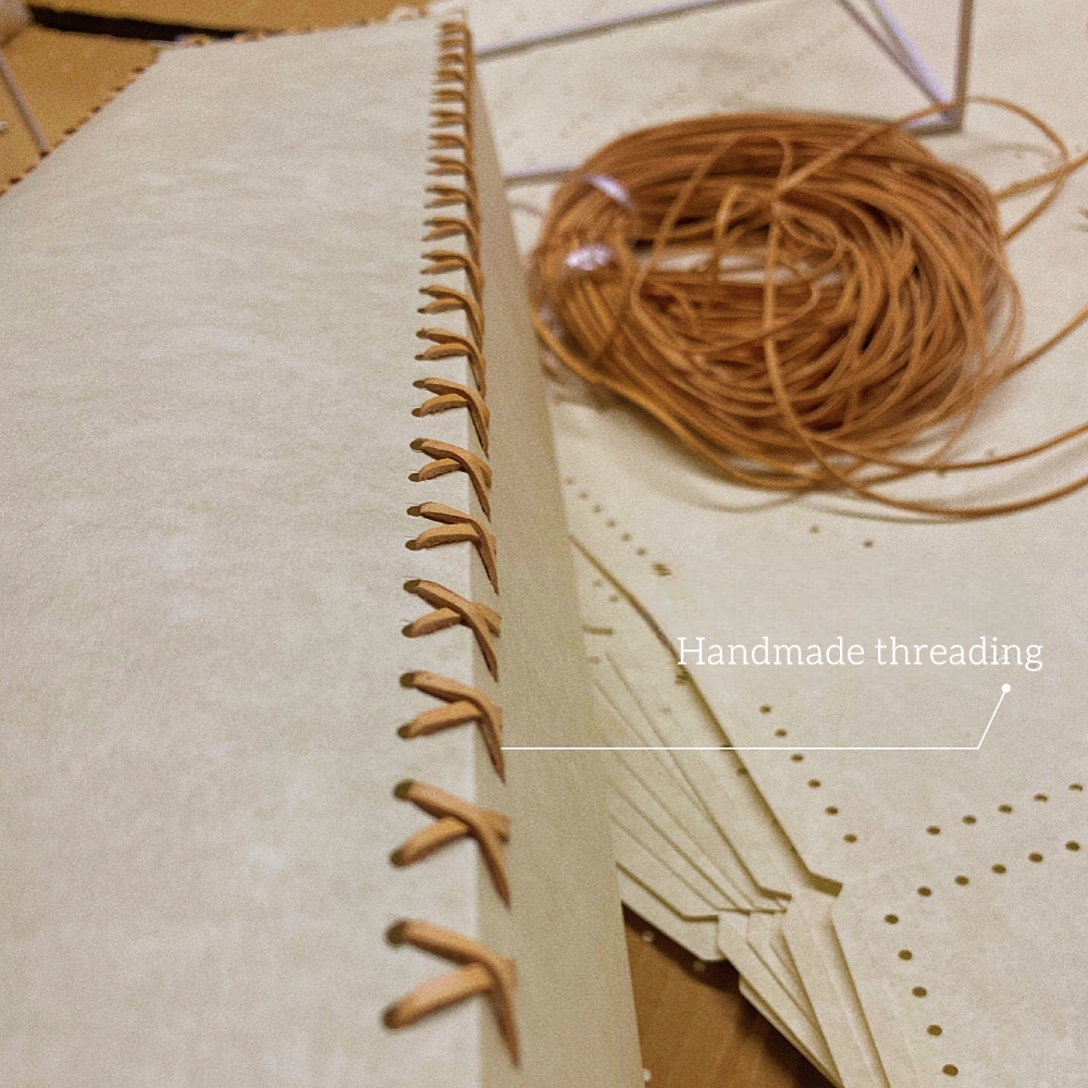 Letter Desk Lamp Handmade Parchment Lampshade