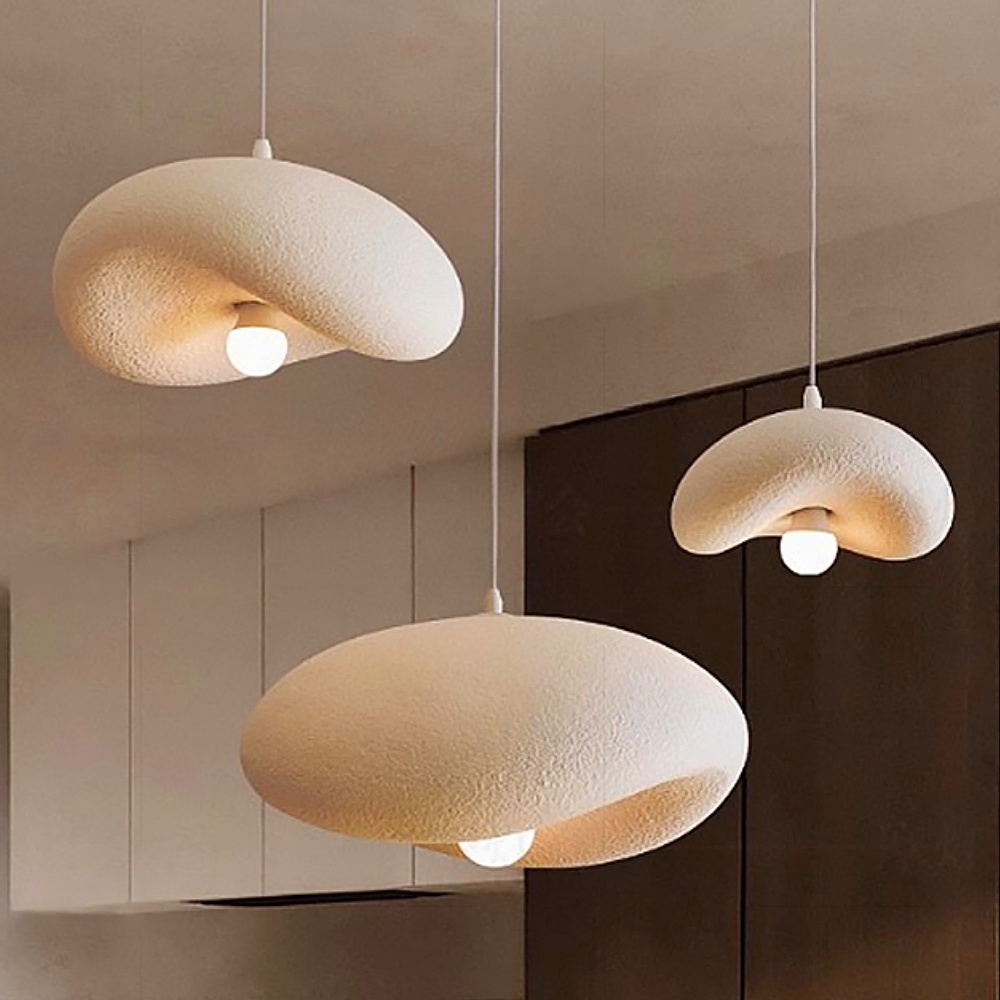 French Minimalist Resin Pendant Light Personalized Creative Design for Living/Dining Room