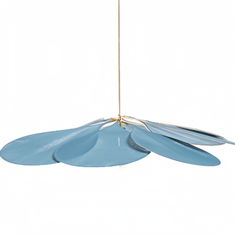 Japanese Wabi-Sabi Petal-Shaped Fabric Pendant Lamp