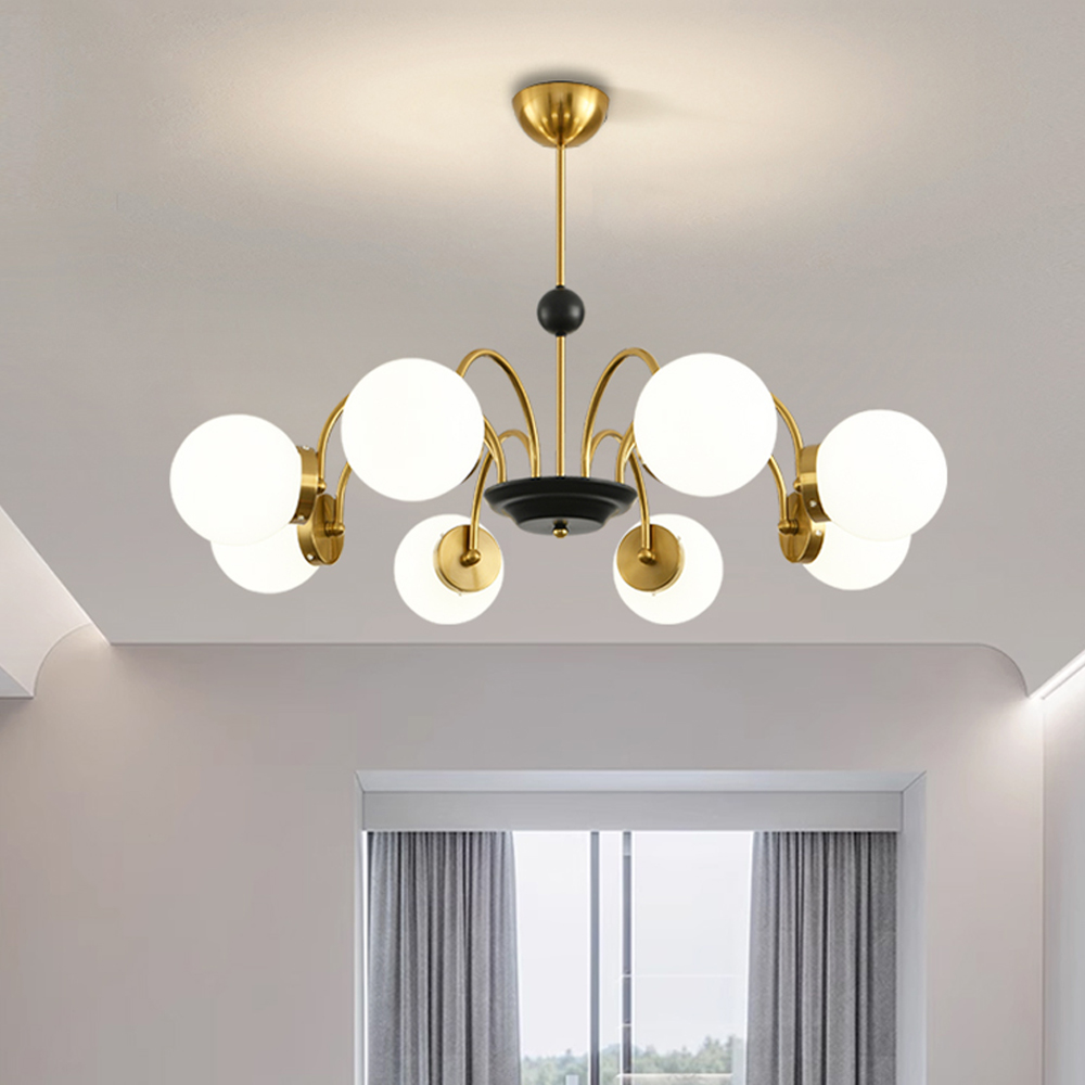 Metal Brass Pendant Lighting Mike White Glass