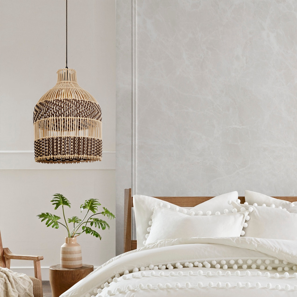 Scandinavian Interior Lighting With Rattan Woven Lamp Contemporist Rattan Pendant Light