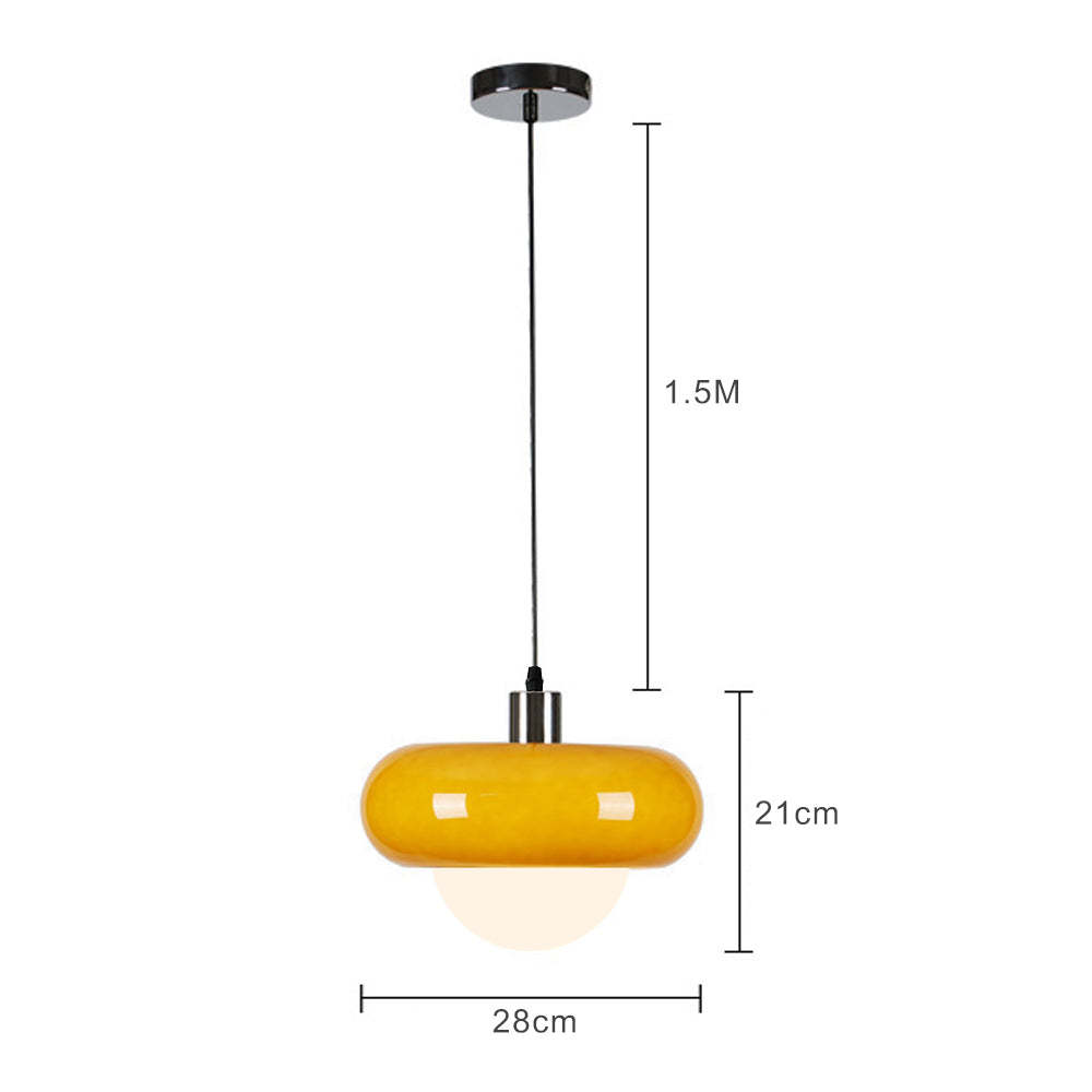 Mid Century Glass Pendant Light,Retro Hanging Pendants,Lighting 1970’s
