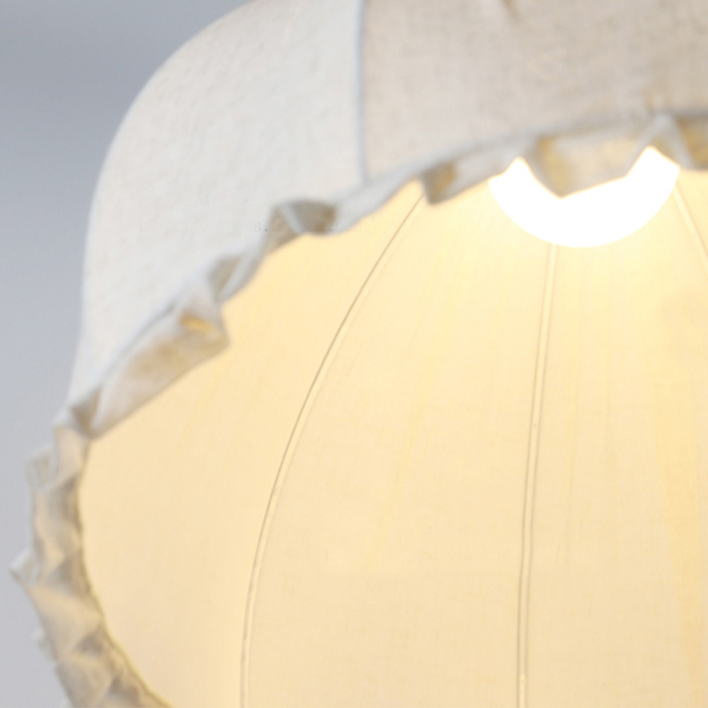 Minimalist Cotton Linen Fabric Chandelier Japanese-style Retro Pendant Light