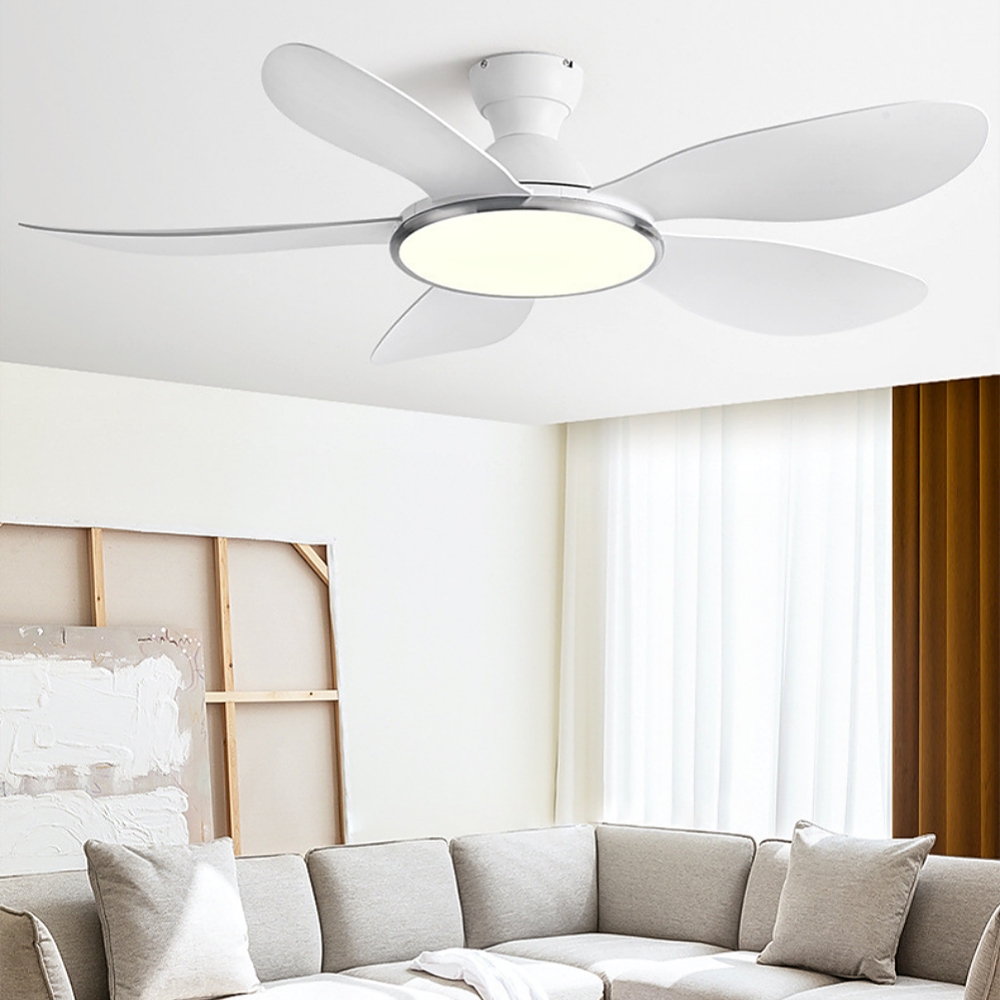 Nordic Style Household Variable Frequency Ceiling Fan Light
