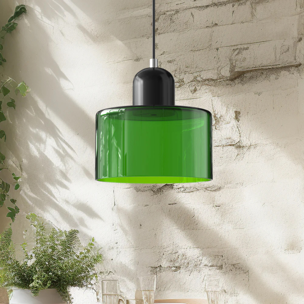 Bauhaus Small Glass Pendant Light Colorful Mini Chandeliers