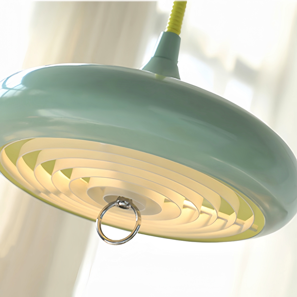 Bauhaus Retro Style Adjustable Solid Color Iron Pendant Light