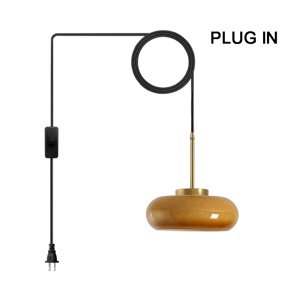 French Retro Hallway Brass Ceiling Light Medieval Restaurant Flush Mount Glass Lamp