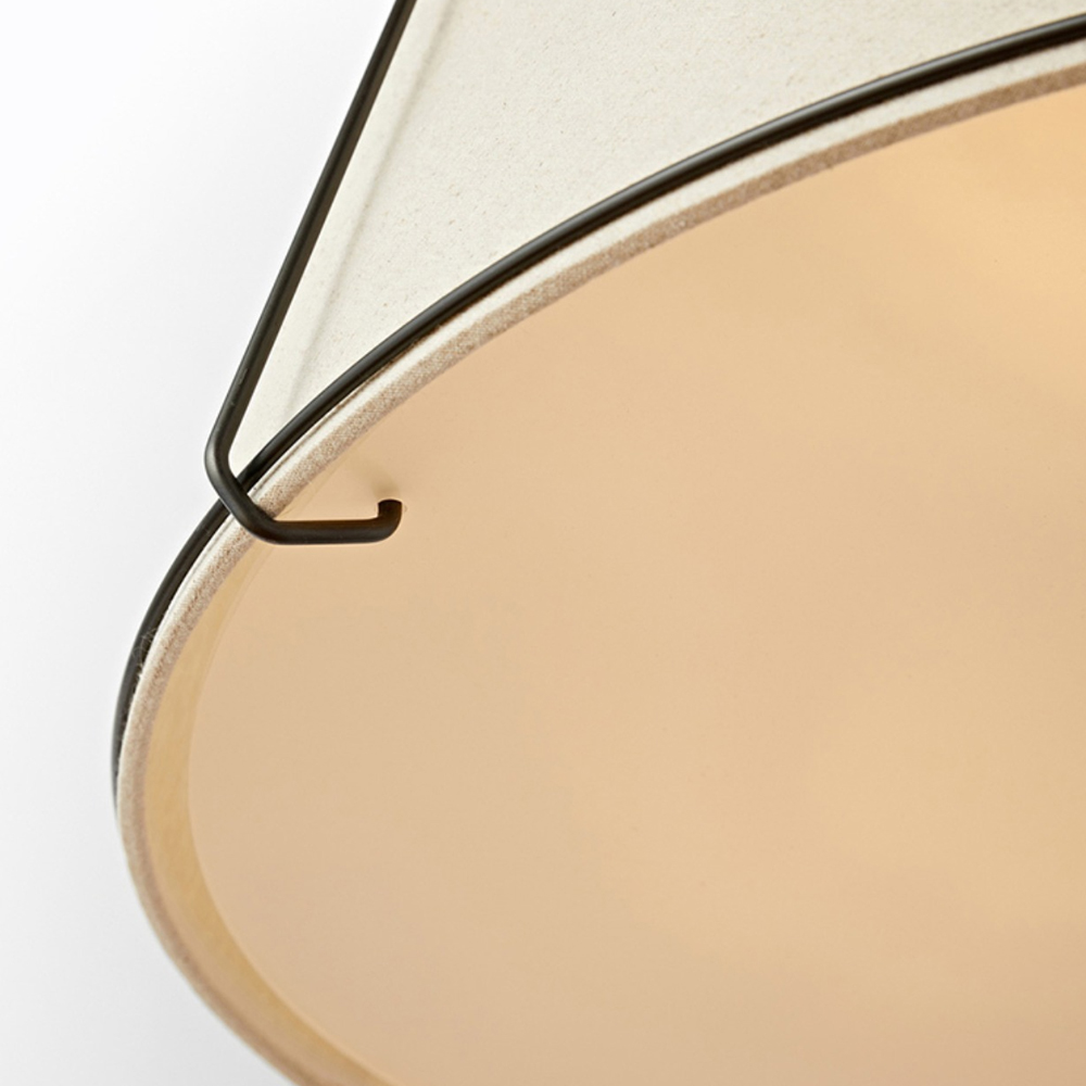 Vintage Living Room Fabric Chandelier Simple Dining Room Pendant Light