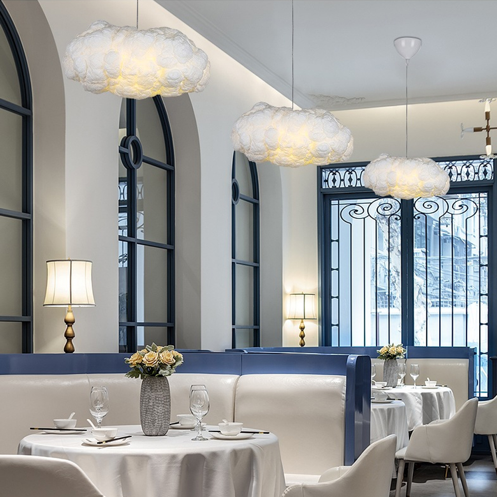 Nursery Creative Cloud Pendant Light Restaurant Dream Cloud Lamp Children's Room Hanging Lighting Fixture