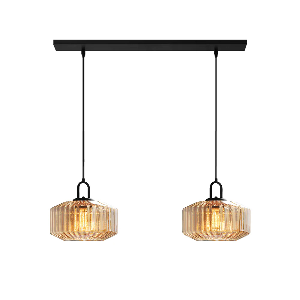 Modern Stained Glass Pendant Light Farmhouse Living Room Chandeliers