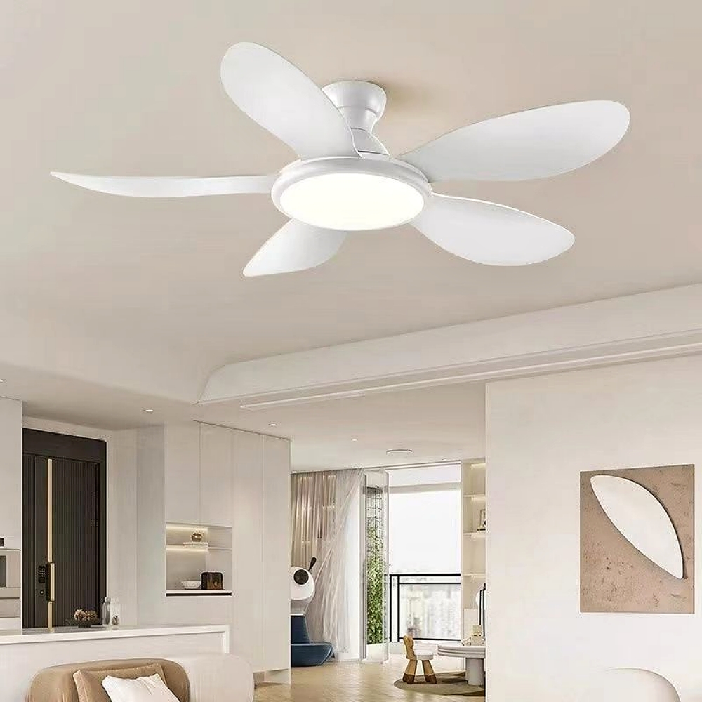 Nordic Style Household Variable Frequency Ceiling Fan Light