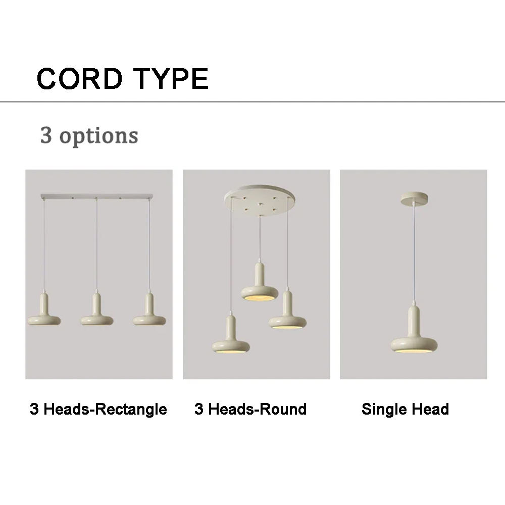 Bauhaus Restaurant Small Metal Chandelier Designer Three-head Dining Table Bar Lamp