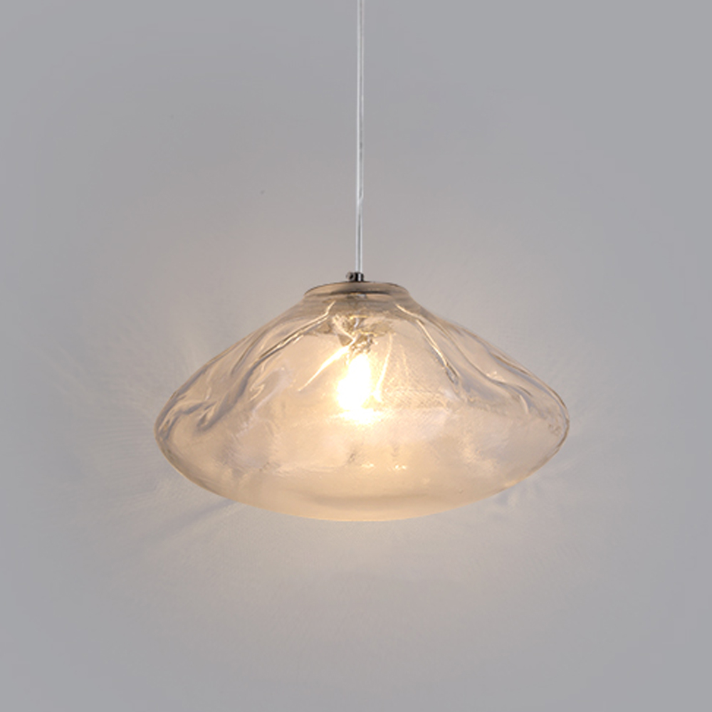 Large space loft staircase chandelier hotel lobby cloud glass long hanging chandelier duplex apartment pendant light