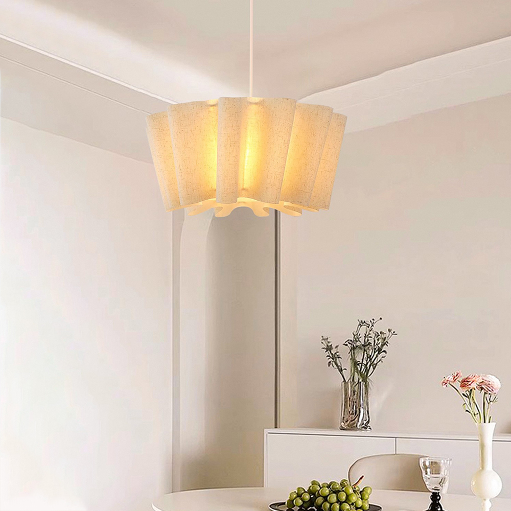 Mid-Century Living Room Fabric Pendant Light Japanese Retro Designer Lamp