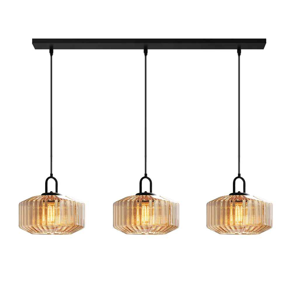 Modern Stained Glass Pendant Light Farmhouse Living Room Chandeliers
