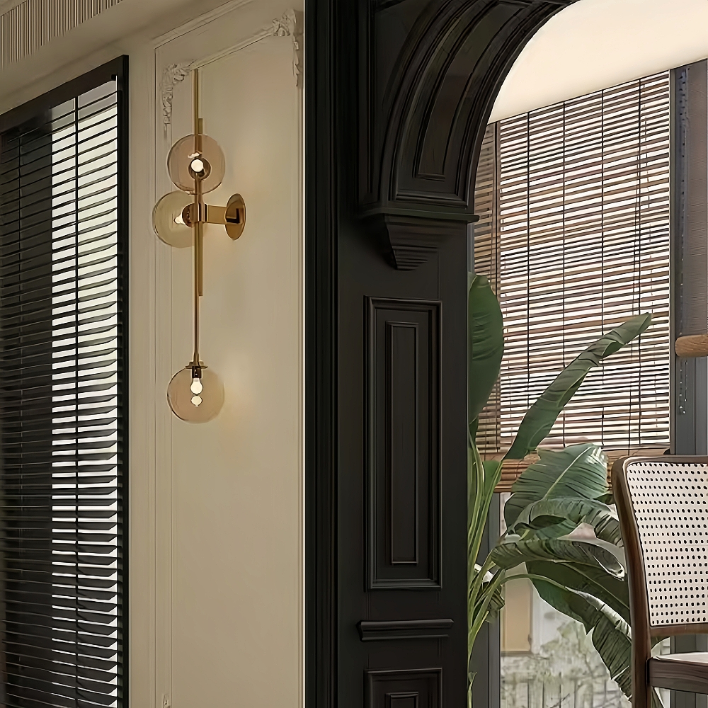 Modern Style Creative Personality Living Room Bedroom Decoration Glass Wall Lamp